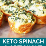 Keto Spinach and Artichoke Tartlets