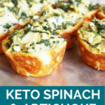 Keto Spinach and Artichoke Tartlets