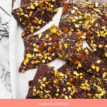 Apricot and Pistachio Dark Chocolate Bark