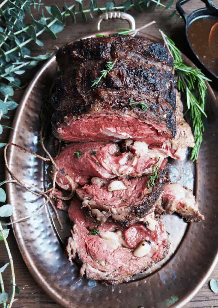 Overhead shot of Keto Prime Rib