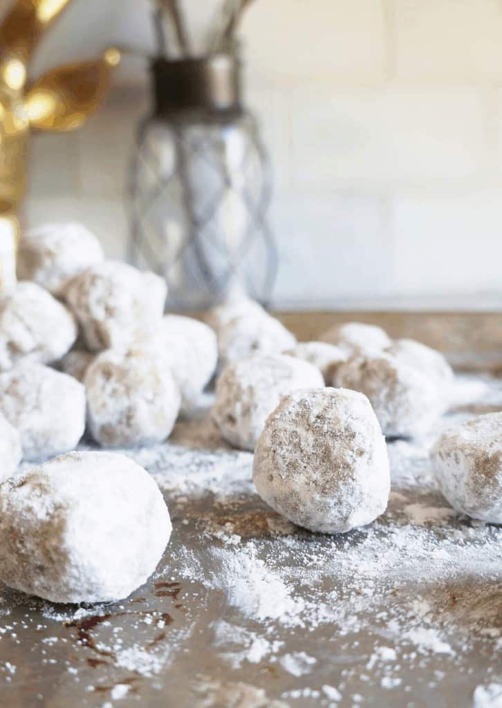 Keto Pecan Ball Fat Bombs on a table