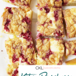Clean Keto Recipe | Keto Raspberry Cheesecake Almond Bars