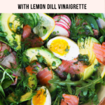Keto Salmon Salad with Lemon Vinaigrette