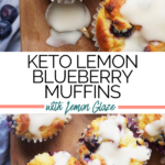Clean Keto Lemon Blueberry Muffins