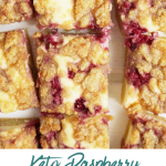 Clean Keto Recipe | Keto Raspberry Cheesecake Almond Bars