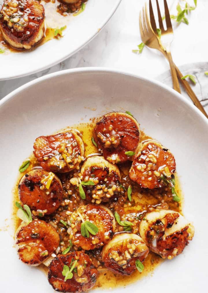 Keto Seared Scallops with Herbed Butter Clean Keto Lifestyle