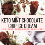 Keto Mint Chocolate Chip Ice Cream