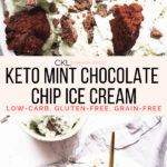 Keto Mint Chocolate Chip Ice Cream