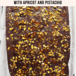 Keto Dark Chocolate Bark With Apricot and Pistachio