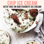 Keto Mint Chocolate Chip Ice Cream