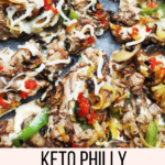 Keto Philly Cheesesteak Pizza