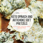 Keto Spinach and Artichoke Soft Pretzels