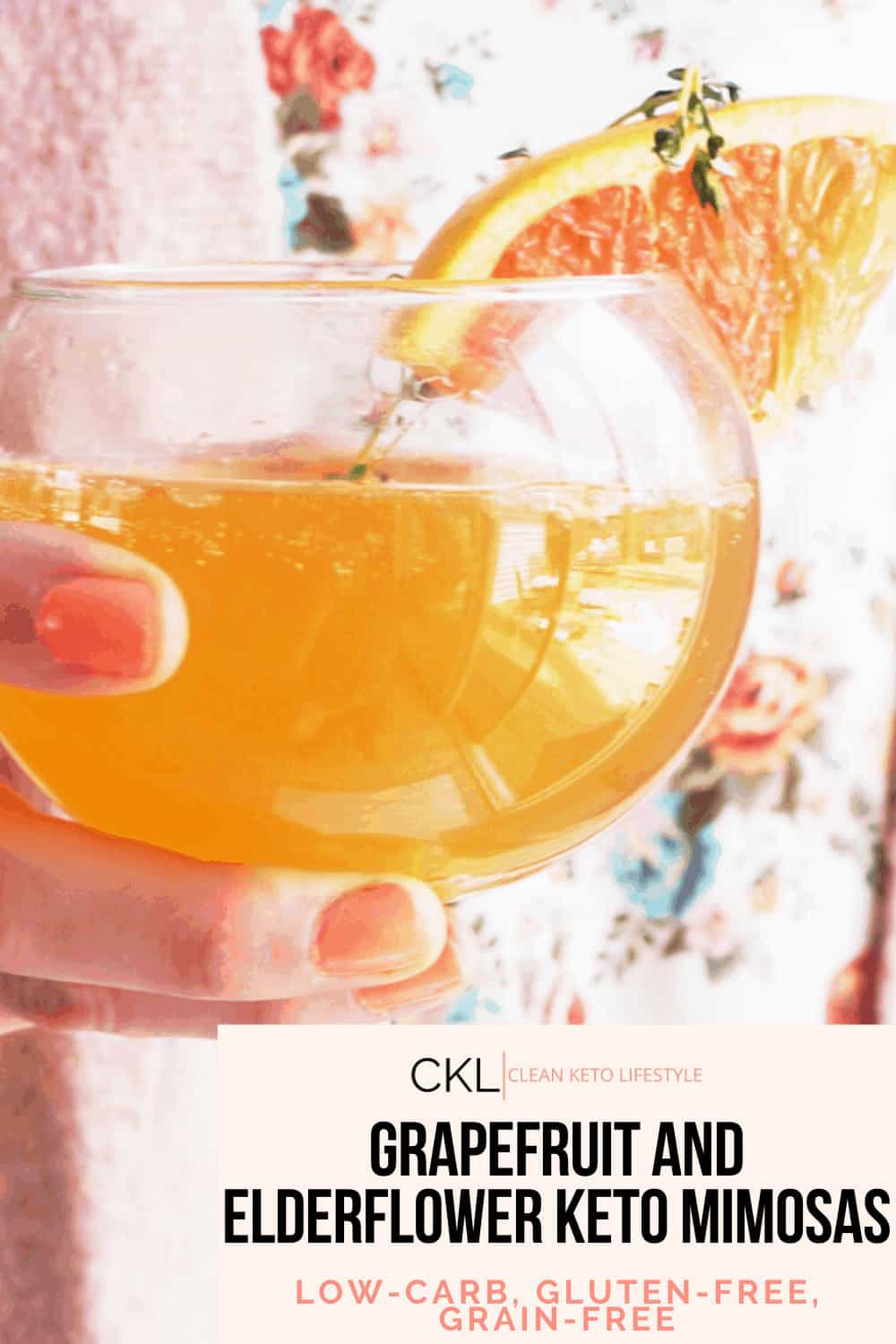 Grapefruit and Elderflower Keto Mimosas Clean Keto Lifestyle