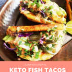 Clean Keto Fish Tacos with Bang Bang Sauce