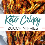 Clean Keto Recipe | Keto Crispy Baked Zucchini Fries