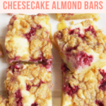 Keto Raspberry Cheesecake Almond Bars