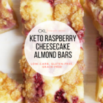 Keto Raspberry Cheesecake Almond Bars