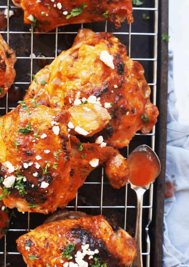 Crispy Oven Baked Keto Buffalo Chicken Thighs Clean Keto Lifestyle