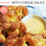 Clean Keto Soft Pretzels with Cheese Sauce