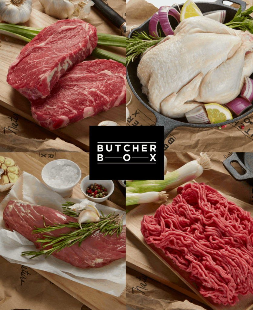 collage of meats fro butcher box
