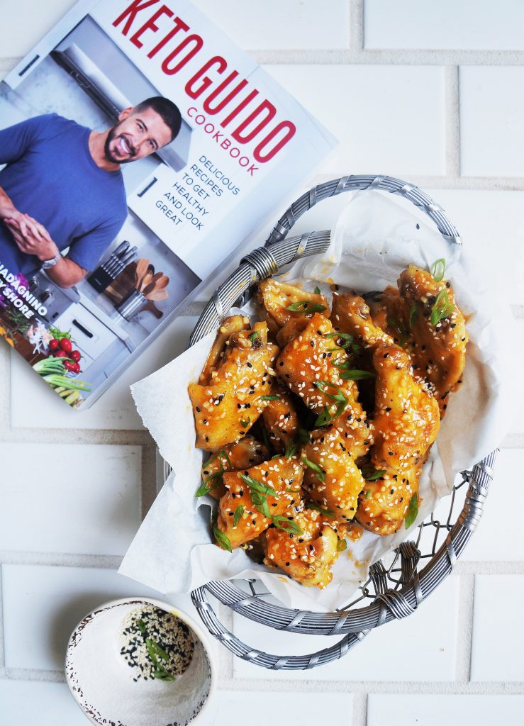 Keto Guido Keto Chicken Wings with Orange Ginger Sauce and book 