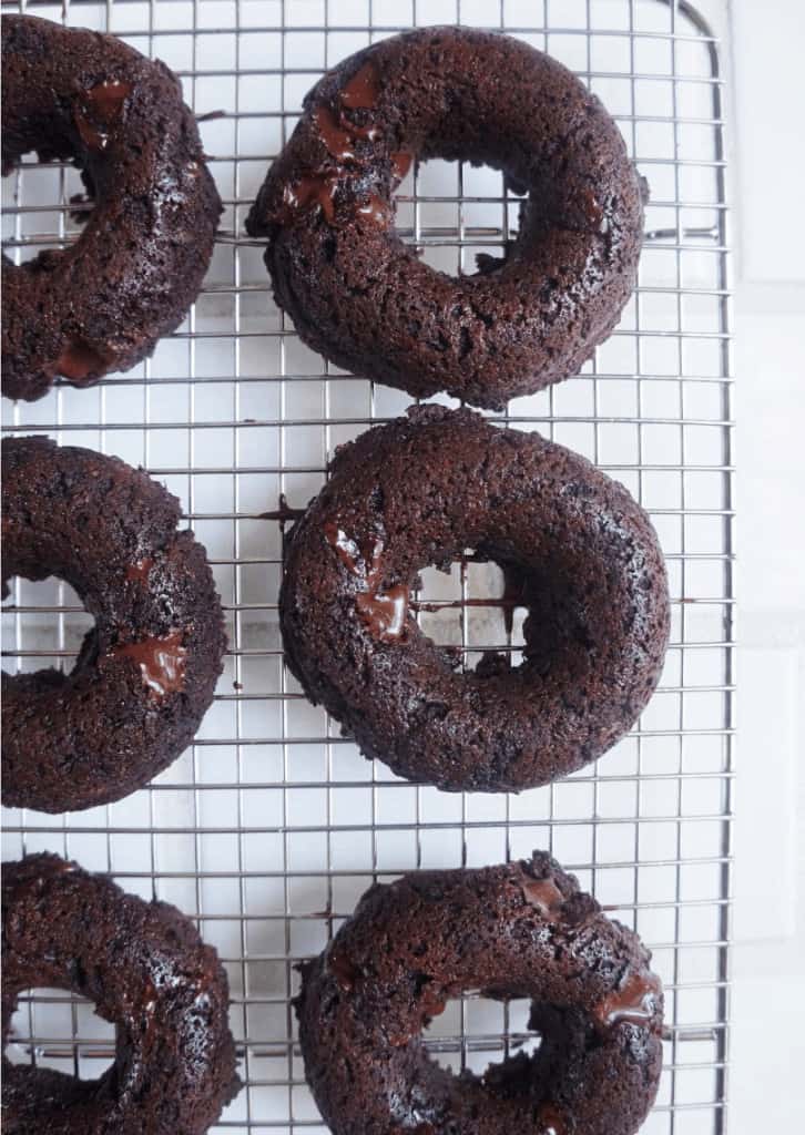 Keto Doughnuts before frosting