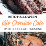 Halloween Raven's Nest Keto Chocolate Cake