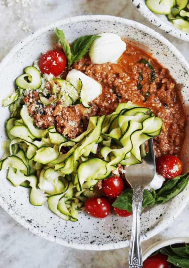 Keto Bolognese with Zucchini Ribbons Clean Keto Lifestyle