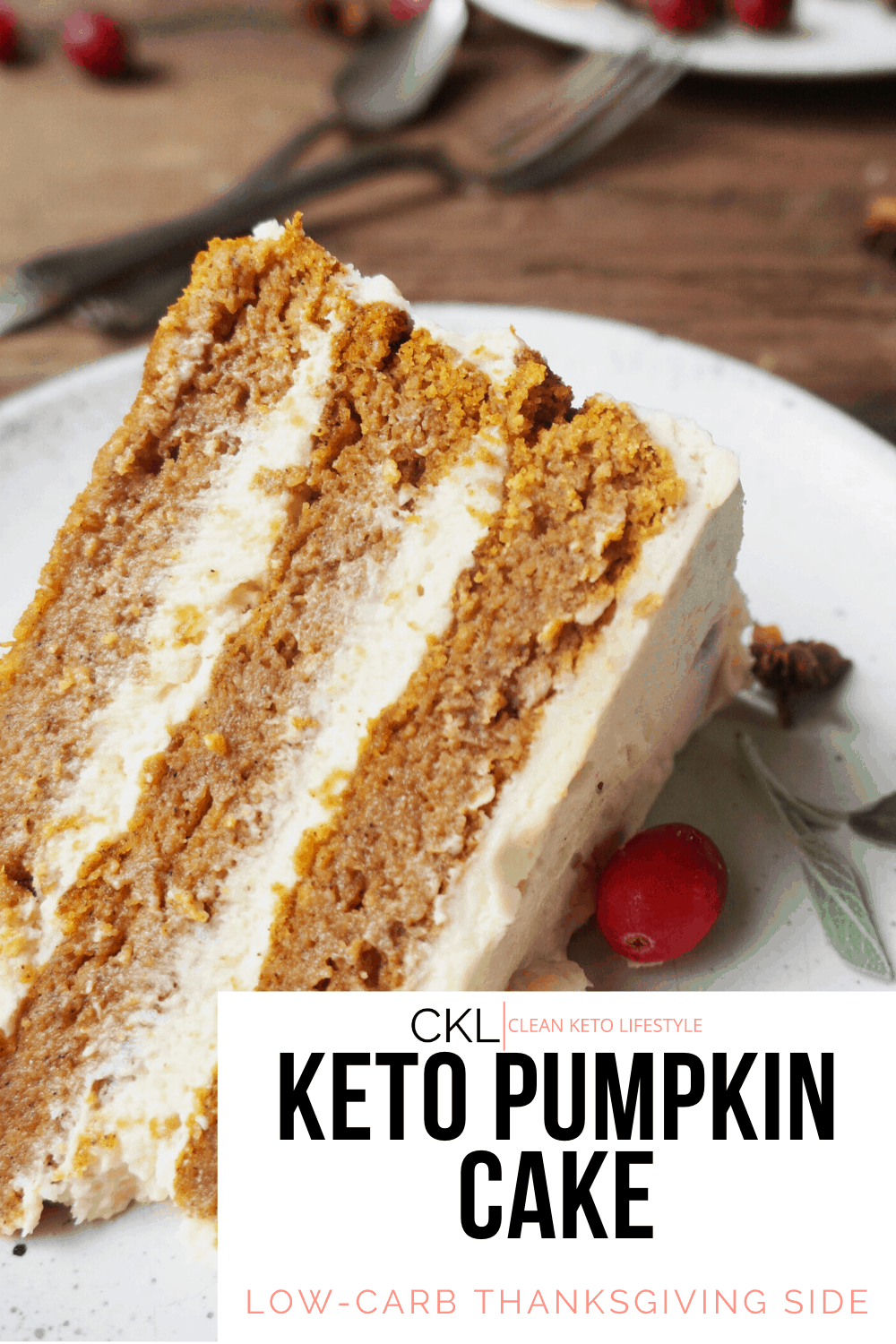 Keto Pumpkin Spice Layer Cake Clean Keto Lifestyle