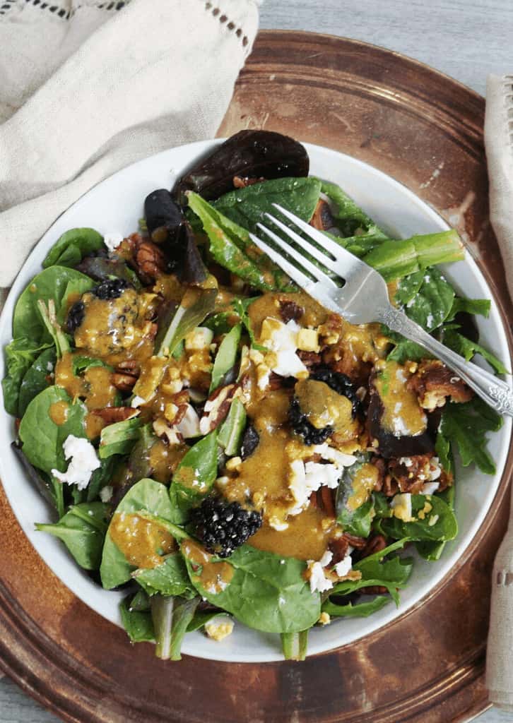 Overhead shot of Salad in a bowl