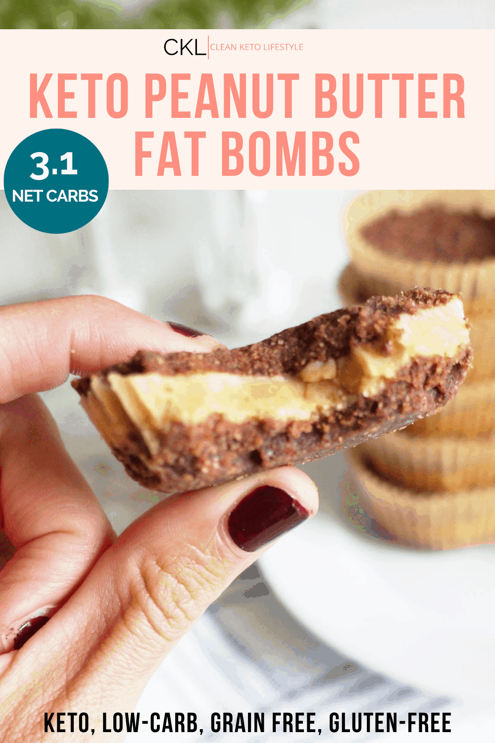 Keto Peanut Butter Fat Bombs | Clean Keto Lifestyle