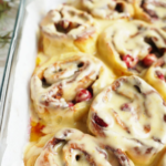 Keto Cinnamon Rolls with Cranberry and Orange