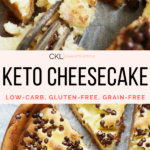 Keto Cheesecake with Chocolate Chips