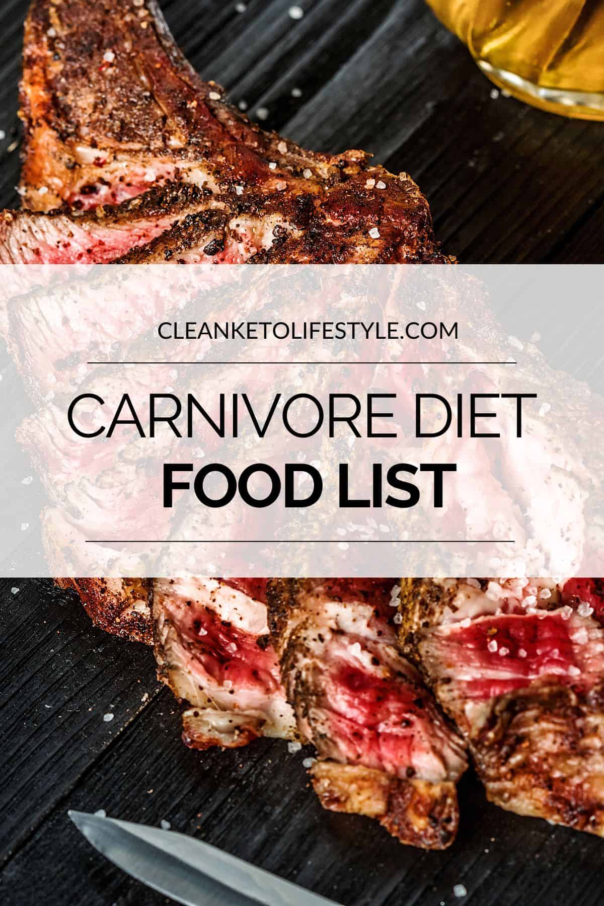 Carnivore Diet Food List 